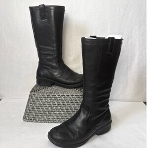 KEEN Tyretread Black Leather Tall Riding Boots Wmn’s  Size 7.5 Waterproof